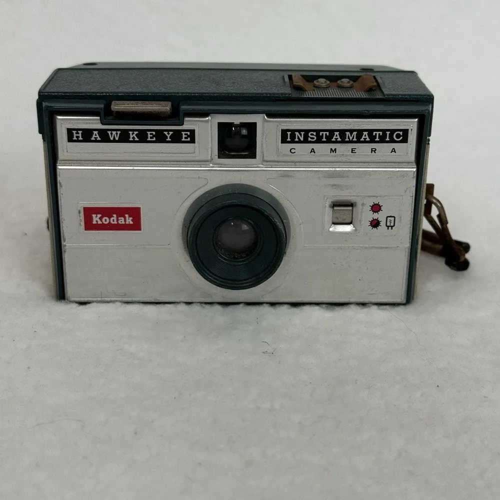 Vintage Kodak 1960's Hawkeye Instamatic Camera Untested Prop Art Deco